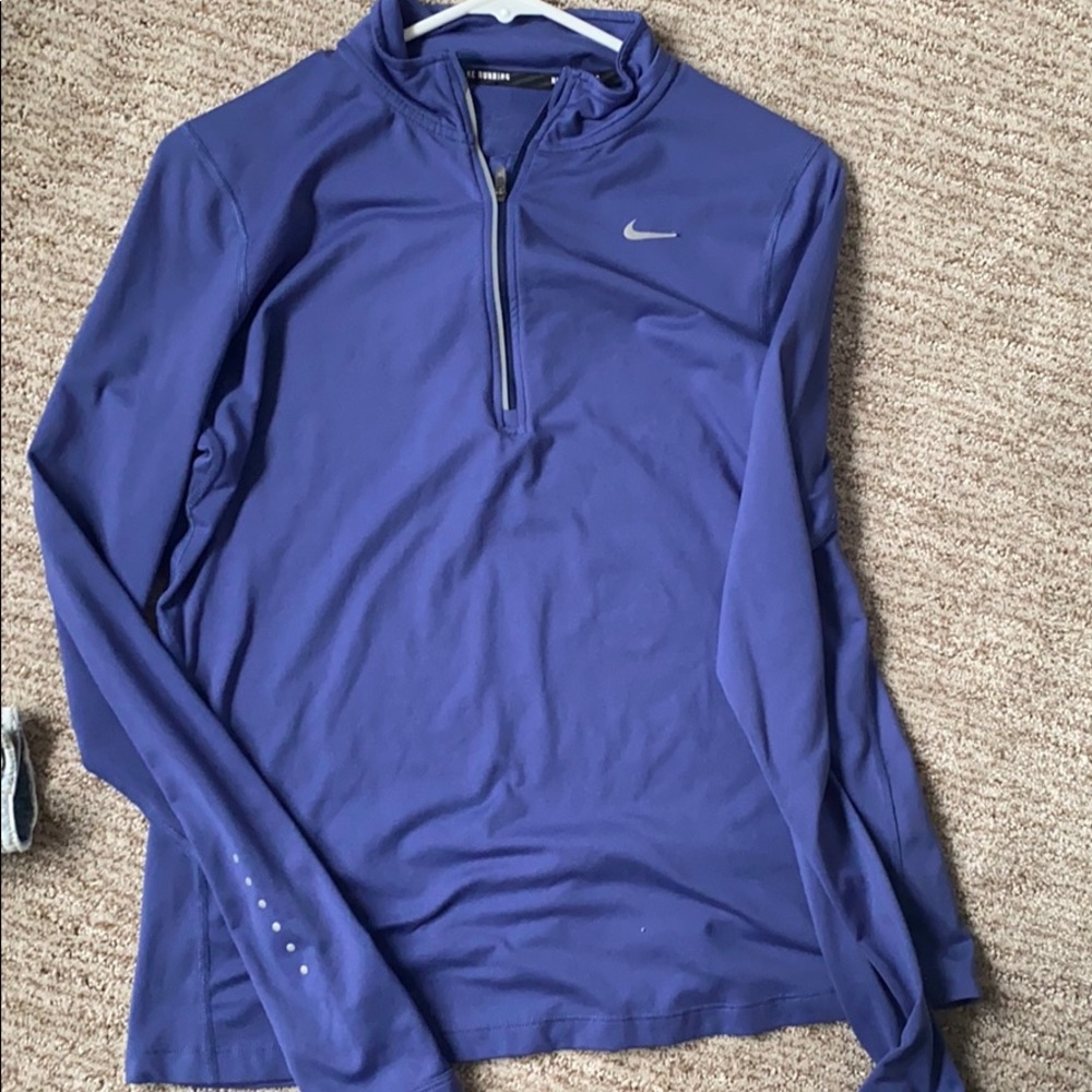 Nike quarter zip blue